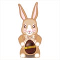 Cute rabbit. Easter Bunny. Cartoon animal vector illustration. Royalty Free Stock Photo